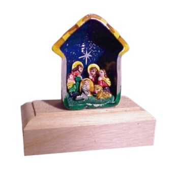 Nacimiento en media choza