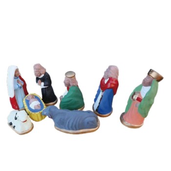 Nacimiento con vaca azul