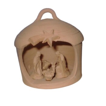 Belén en cazuela de barro