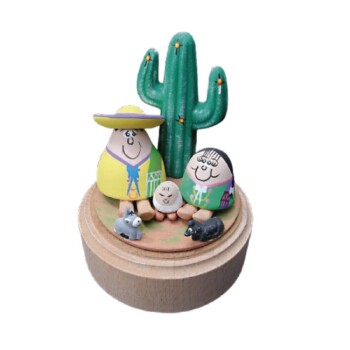 Belén con cactus