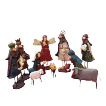 Nacimiento piernas de alambre