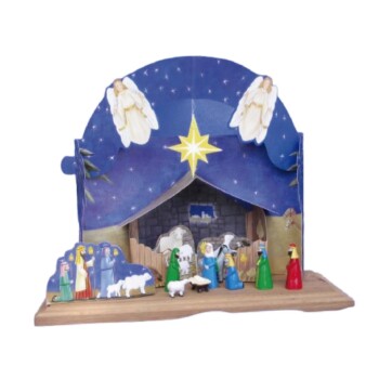 Nacimiento en portal desplegable