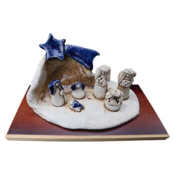Nacimiento con estrella azul