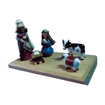 Misterio con vaca y oveja