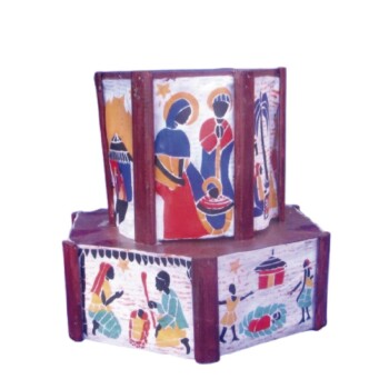 Nacimiento africano de tela