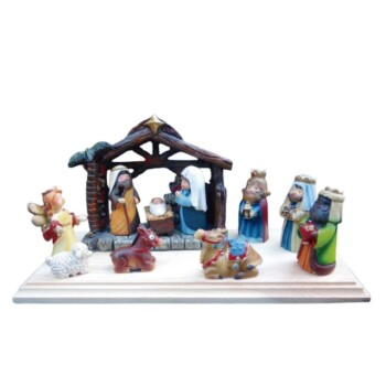 Nacimiento infantil con portal