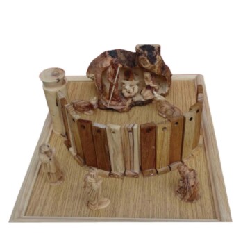 Nacimiento con  muro