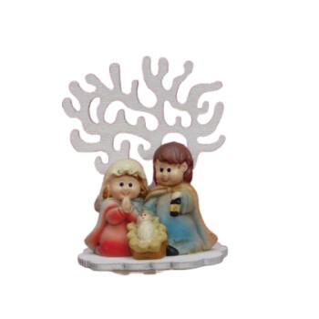 Minibelén bajo arbol blanco 1