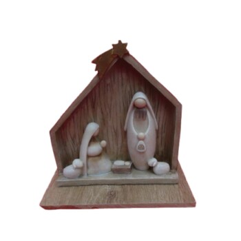 Misterio en portal de madera