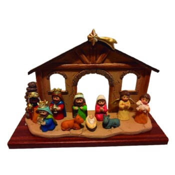 Nacimiento infantil portal con estrella